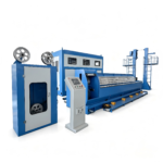 JK-450-13D High-speed Aluminum Rod Breakdown Machine, Dual-spool Take-up